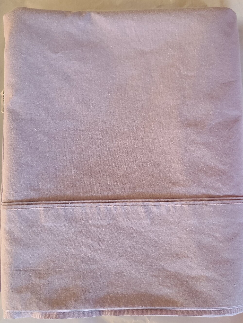 Double Size Flat Sheet Wamsutta Lilac Purple Lavender 50% Cotton Heavy Weight.